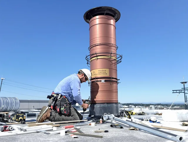 Installed chimney liner by Tampa Chimney Sweep in Tampa, FL