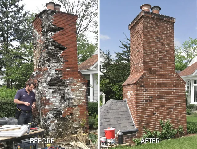 Tampa Chimney Sweep performing a full chimney restoration in Tampa, FL
