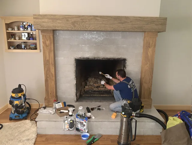 Detailed creosote removal process by Tampa Chimney Sweep in Tampa, FL
