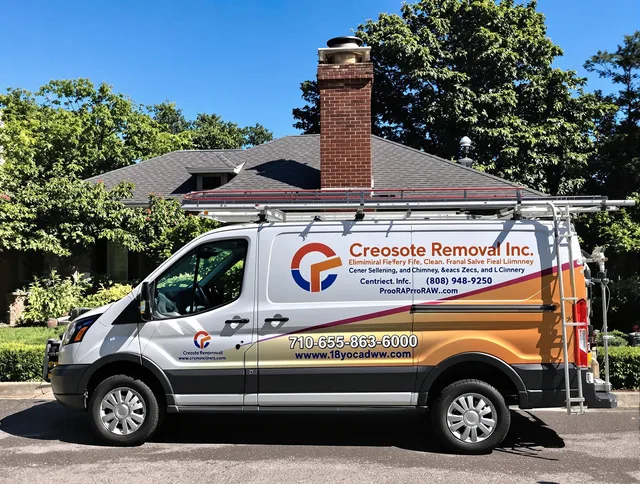 Tampa Chimney Sweep technician removing creosote safely in Tampa, FL