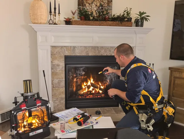 Safety-focused fireplace inspection by Tampa Chimney Sweep in Tampa, FL