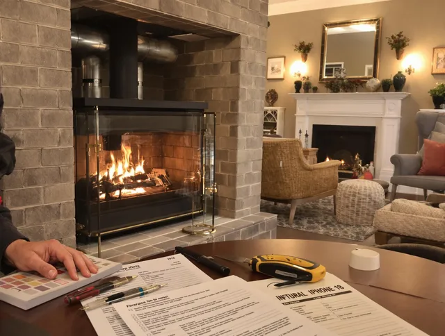 Tampa Chimney Sweep verifying fireplace safety measures in Tampa, FL